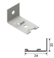 Кріплення утримувач горизонтальних жалюзі на один шуруп білий
