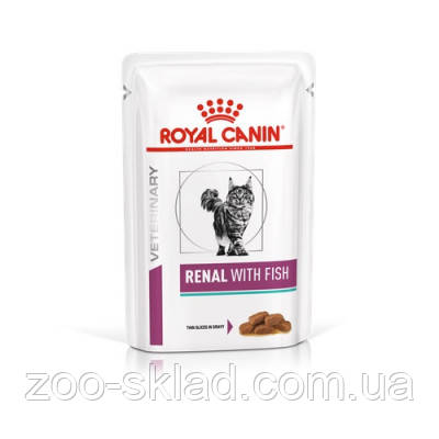 Royal Canin Renal Feline Tuna Pouches вологий корм з тунцем для котів при хворобах нирок, пауч 85г