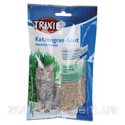 Трава CAT Trixie для котів насіння ячменю пакет 100г