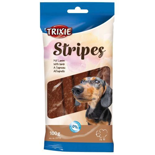 Ласощі Trixie Stripes Light для собак з ягням 100г