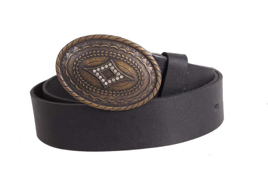 Жіночий ремінь з натуральної шкіри blx90364 чорний, фото 1