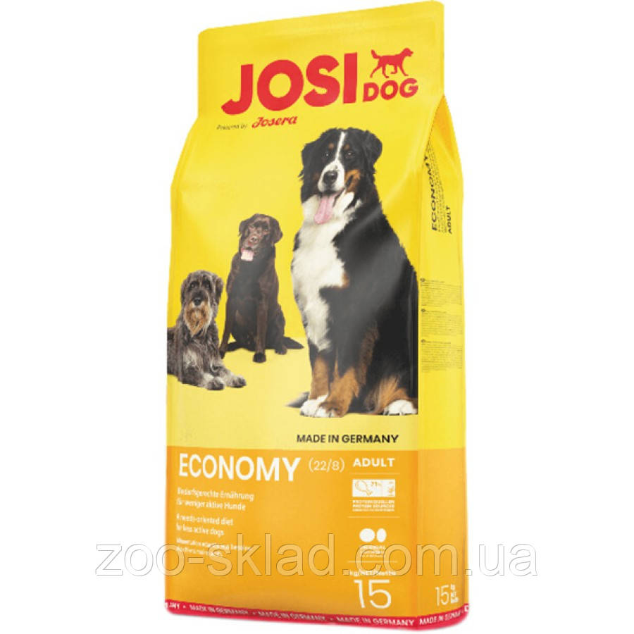 Cухий корм Josi Dog Economy для собак з низькими енергетичними потребами 15 кг