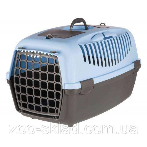 Переноска Trixie для собак і котів Capri 3 пластикова синя до 12кг 40х38х61см 39832