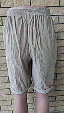 Бриджі, шорти вельветові чоловічі, пояс на гумці, є великі розміри FASHION, фото 3