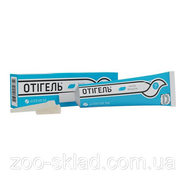 Отігель 15г для лікування отиту у собак та котів 01075 Arterium