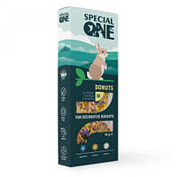 Пончики SPECIAL ONE «Волошка, календула, ромашка» для декоративних гризунів 50г PR242519