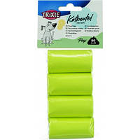 Пакети Trixie для диспенсерів  жовті для фекалій змінні розмір M 4х20шт