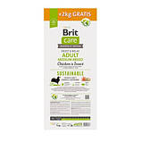 Brit Care DOG Sustainable Adult Medium Breed для собак середніх порід, з куркою та комахами 12+2кг, фото 5