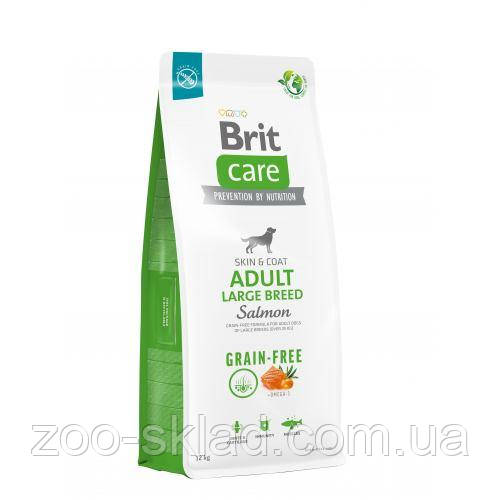 Brit Care DOG Grain-free Adult Large Breed Salmon для собак великих порід з лососем 12кг