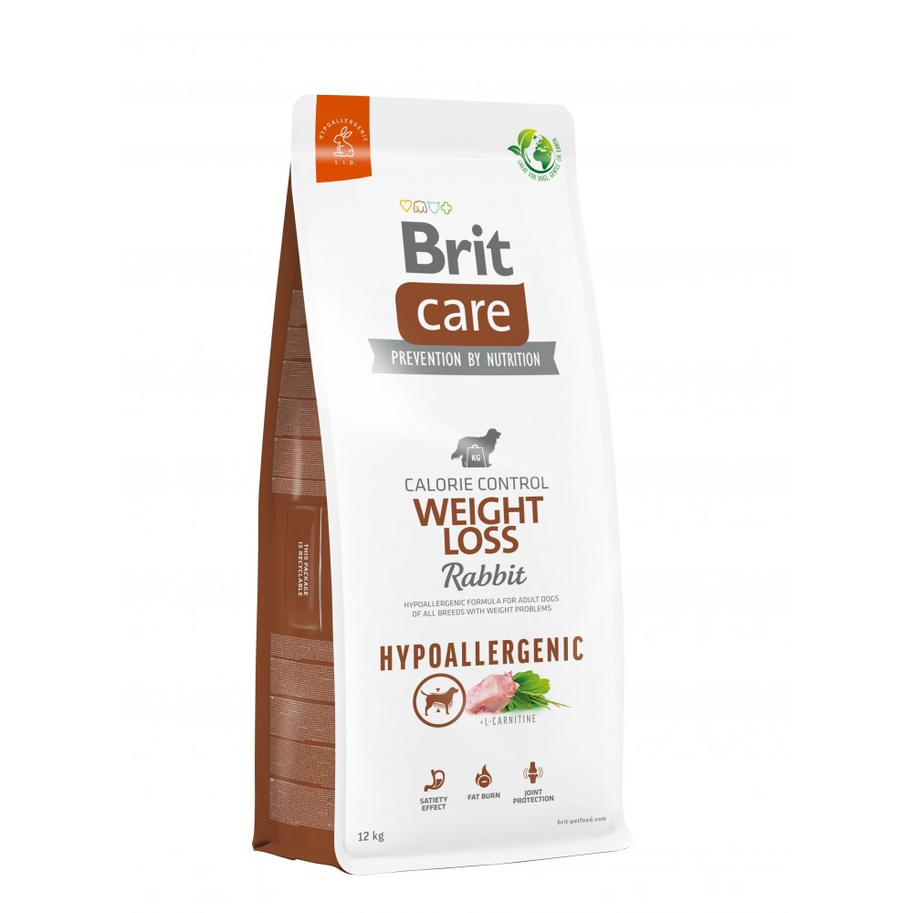 Brit Care DOG Hypoallergenic Weight Loss Rabbit для собак із зайвою вагою, гіпоалергенний з кроликом 12кг