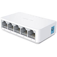 Комутатор Mercury S105C 5 портів Ethernet 10/100 Мбіт/сек, BOX Q200