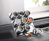 Набір для спецій 9 шт ємностей + магнітна підставка, фото 6