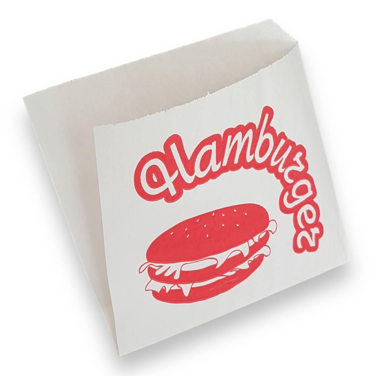 Паперовий куточок для гамбургера 140х140, 40 г/м2 білий (уп. - 1 тис. шт.)