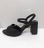 STTOPA Розміри 36-43. Босоніжки великих розмірів шкіряні. Каблук 8,5 см. 314-3643-85-1 Чорні, фото 2