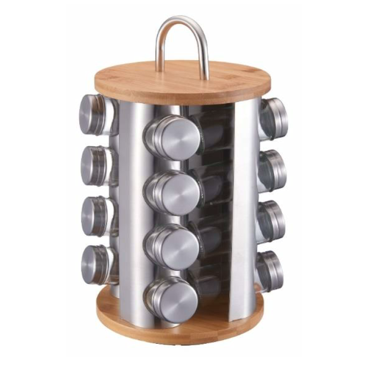 Набір для спецій Edenberg EB-4028 на підставці, що обертається 17 предметів (Кругла), фото 1