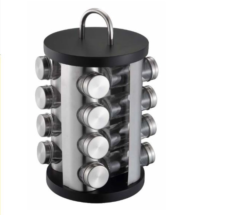 Набір для спецій Edenberg EB-4027 на підставці, що обертається 17 предметів (Кругла), фото 1