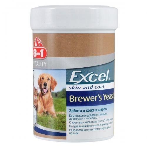 Вітаміни 8in1 Excel Brewers Yeast для собак та котів, для шкіри та шерсті 260шт
