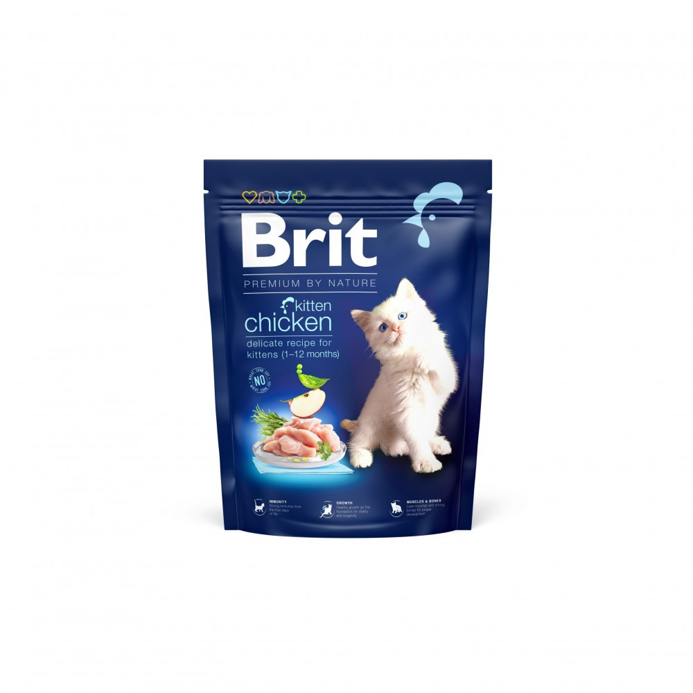 Brit Premium CAT by Nature Kitten для кошенят, з куркою 0,3кг
