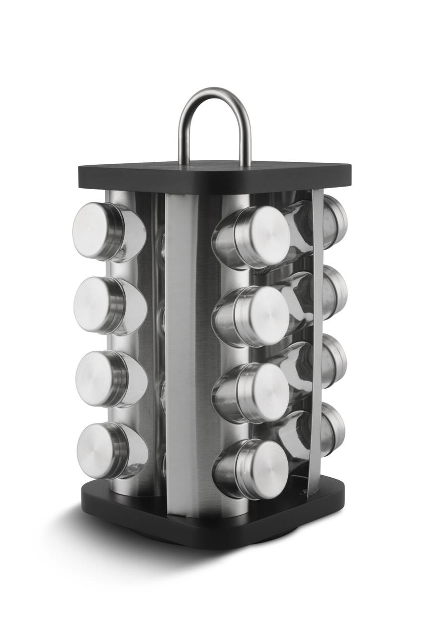 Набір для спецій Edenberg EB-4029 на підставці, що обертається 17 предметів (Квадратна), фото 1