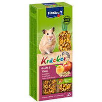 Vitakraft Kracker Original + Frucht & Flakes 2 шт ласощі фрукти та пластівці для для хом'яків 112г 25154