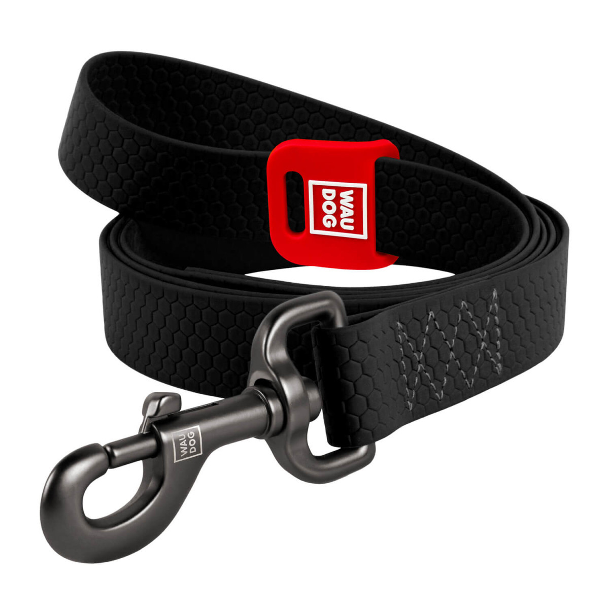 Повідець WAUDOG Waterproof чорний M 20мм 305см, фото 1