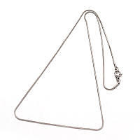 Ланцюжок на шию Finding Плетіння змійка 1 мм Сталистий Нержавіюча сталь 50 см m124-11p