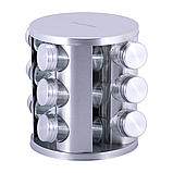 Набір ємностей для спецій Kamille на круглій підставці KM-7032, фото 7