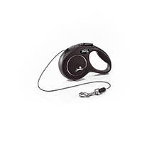 Рулетка Flexi New Classic Cat чорна для котів з тросом розмір XS 3м Cat BLACK Flexi