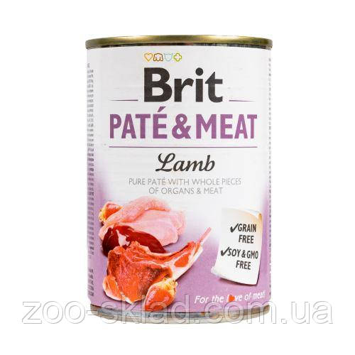 Brit Pate&Meat Lamb для собак з ягням консерву 400 г