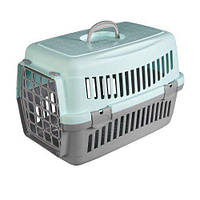 Переноска AnimAll м'ятно-сіра для собак і котів 48,5х32,5х32,5см 160429