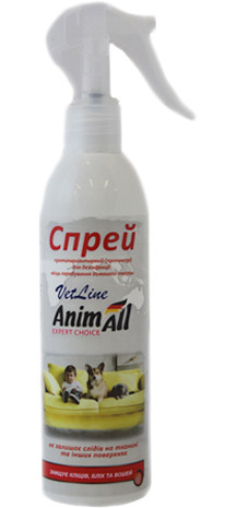 Спрей AnimAll VetLine протипаразитарний для дезінфекції 250мл 70683, фото 1