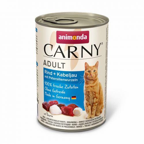 Animonda CAT Carny Adult Beef Codfish with Parsley roots консерва для котів з яловичиною тріскою і корнем