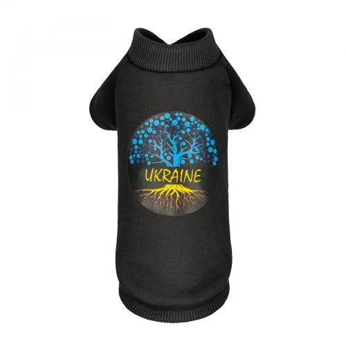 Толстовка Pet Fashion "Ukraine" для собак,розмір M,чорна PR243125 Pet Feshion, фото 1