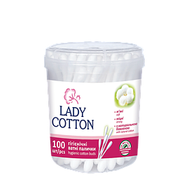 Ватні палички 100шт в банці Lady Cotton 84983