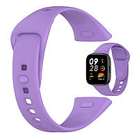 Силіконовий ремінець для Xiaomi Redmi Watch 3 | HMU | бузковий