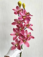 Штучна орхідея цимбідіум ( рожева, латекс 75 см), фото 3