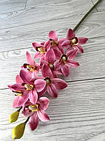 Штучна орхідея цимбідіум ( рожева, латекс 75 см), фото 5