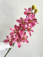 Штучна орхідея цимбідіум ( рожева, латекс 75 см), фото 2