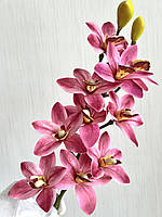 Штучна орхідея цимбідіум ( рожева, латекс 75 см), фото 4