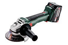 Потужна акумуляторна болгарка Metabo W 18 L BL 9-125 : з АКБ 2шт-18В/4,0Аг, 125мм диск (602374510), фото 3