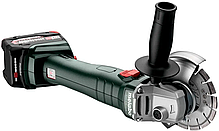 Потужна акумуляторна болгарка Metabo W 18 L BL 9-125 : з АКБ 2шт-18В/4,0Аг, 125мм диск (602374510), фото 5