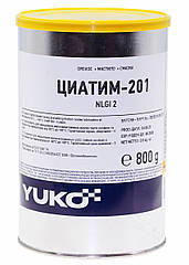 Мастило YUKO ЦИАТИМ-201 0,8 кг банка 1л жесть
