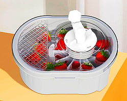 Мийка для овочів та фруктів Біла / Кошик для миття овочів / Друшляк для миття фруктів