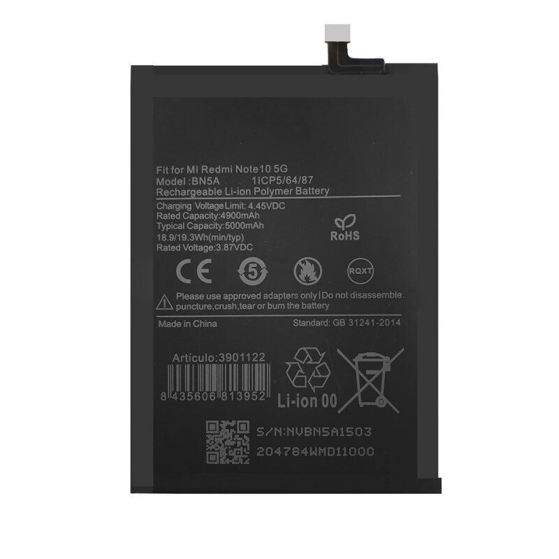 Акумулятор Xiaomi BN5A для Redmi Note 10, фото 1