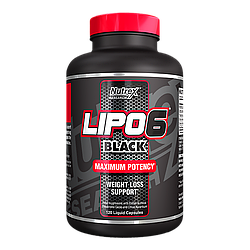 Жироспалювач - Lipo-6 Black - Nutrex - 120 капс