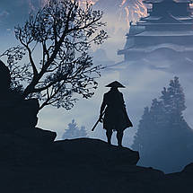 Плакат "Самурай та пагода, середньовічна Японія, Sekiro: Shadows Die Twice", 34×60см, фото 2