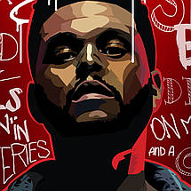Плакат "The Weeknd", 60×40см, фото 2