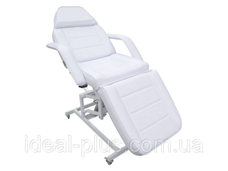 Кушетка косметологічна стаціонарна масажний стіл для косметолога з регулюванням CH-233 white, фото 1