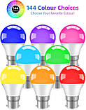 Світлодіодні лампи LEDYA Globe B22 зі зміною кольору, лампи з ямою 4W RGB B22 з дистанційним керуванням, фото 7