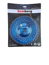 Диск для мотокоси 255*25,4*1,6мм*40Т з победітовими напайками супер Kamberg 230*40T